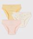 Girls' Sun Print Organic Cotton Briefs - 3-Pack