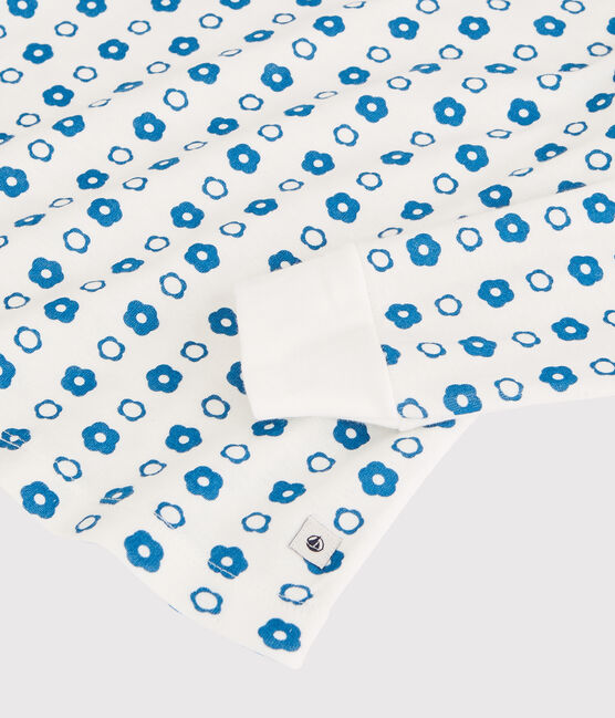 Unisex Graphic Floral Print Organic Cotton Pyjamas MARSHMALLOW white/MALLARD