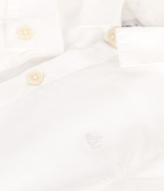 Babies' poplin shirt ECUME white