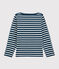 Petit Bateau x Deyrolle Boys' Breton Top SHADOW blue/MARSHMALLOW white