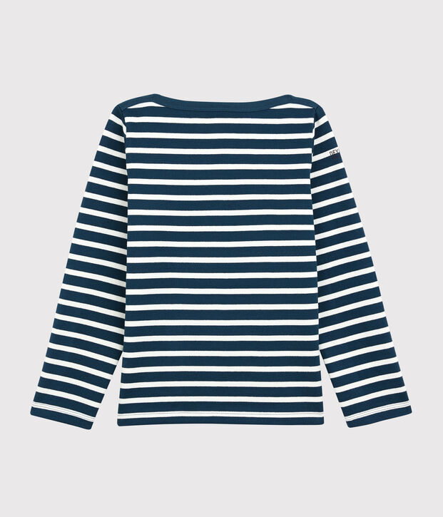 Petit Bateau x Deyrolle Boys' Breton Top blue/white