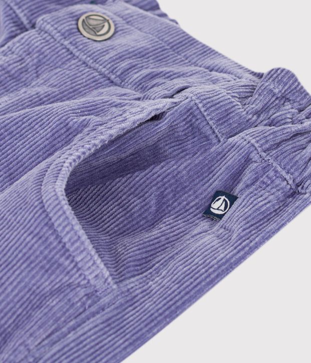 Children's corduroy trousers purple