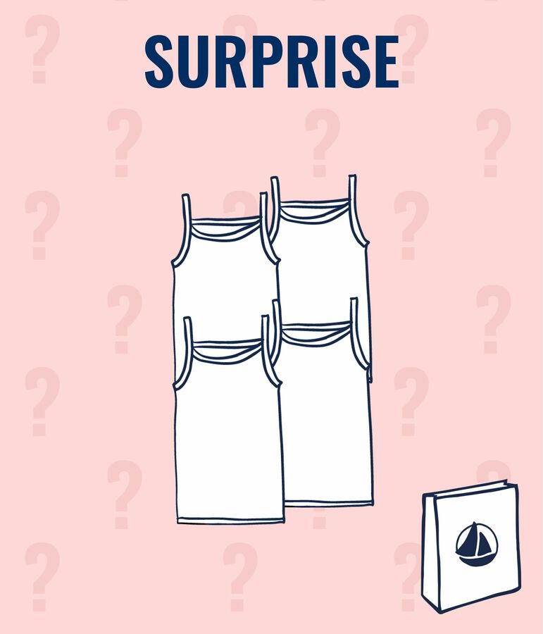 Girls' surprise set of strappy tops - 4-Pack multicolor