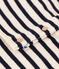 Babies' Wool/Cotton Knit Sailor Striped Clothing - 2-Piece Set Ecru/blue