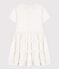 Girls' Short-Sleeved Poplin Dress ECUME 1 white