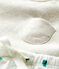 Babies' Organic Fleece Plant Print Clothing - 2-Piece Set MONTELIMAR beige/MULTICO white