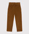 Girls' corduroy trousers CUIVRE brown