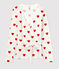 Women's Organic Cotton Wrapover Cardigan MARSHMALLOW white/TERKUIT red