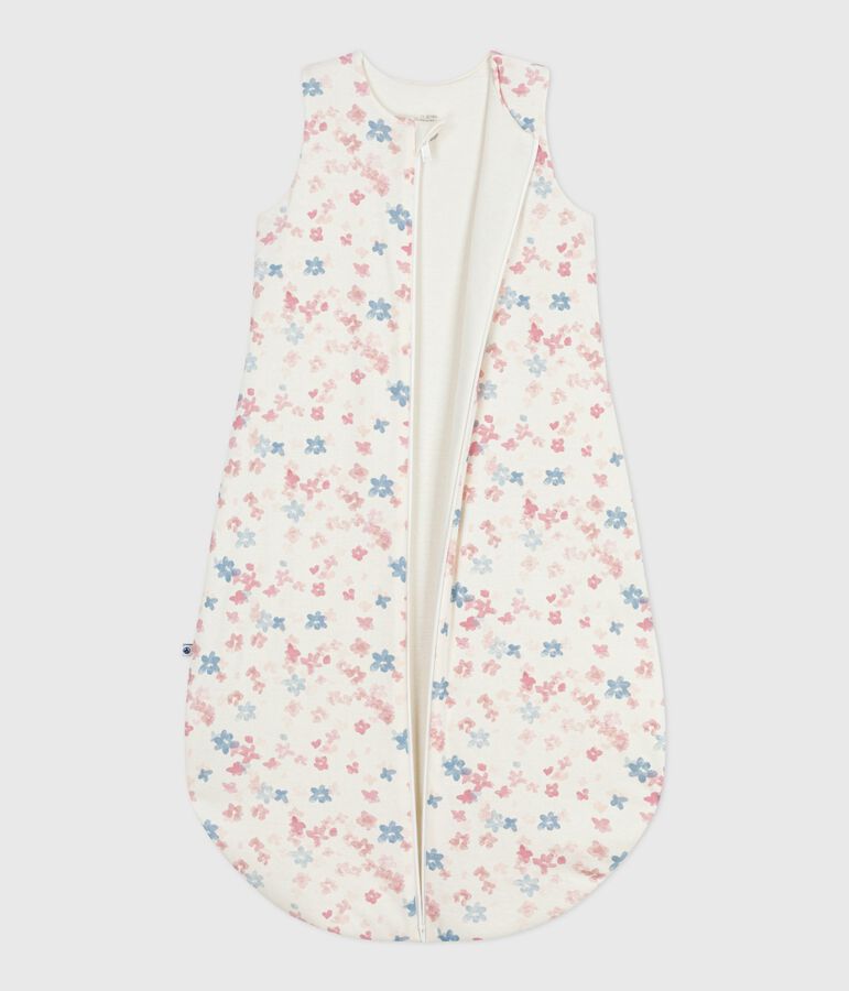 Babies' 2 TOG floral-print cotton sleeping bag Ecru/multicolor