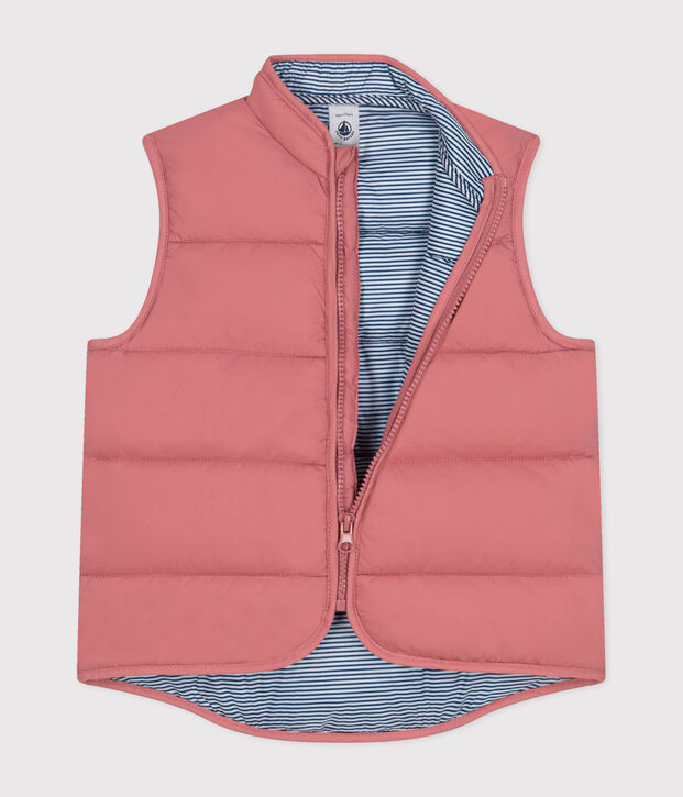 Children's Sleeveless Quilted Padded Jacket pink