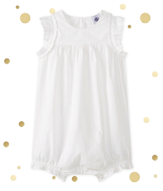 Baby Girls' Playsuit ECUME white