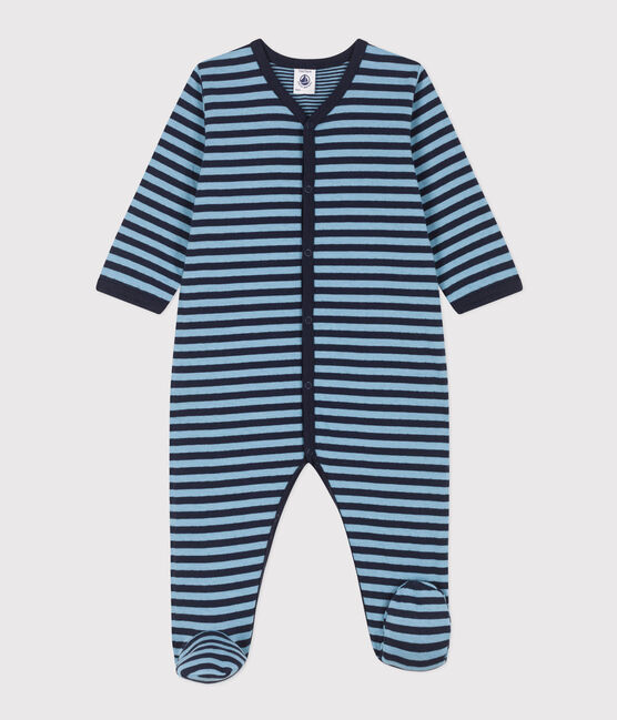 Boys' Stripy Tube Knit Pyjamas SMOKING /AZUL