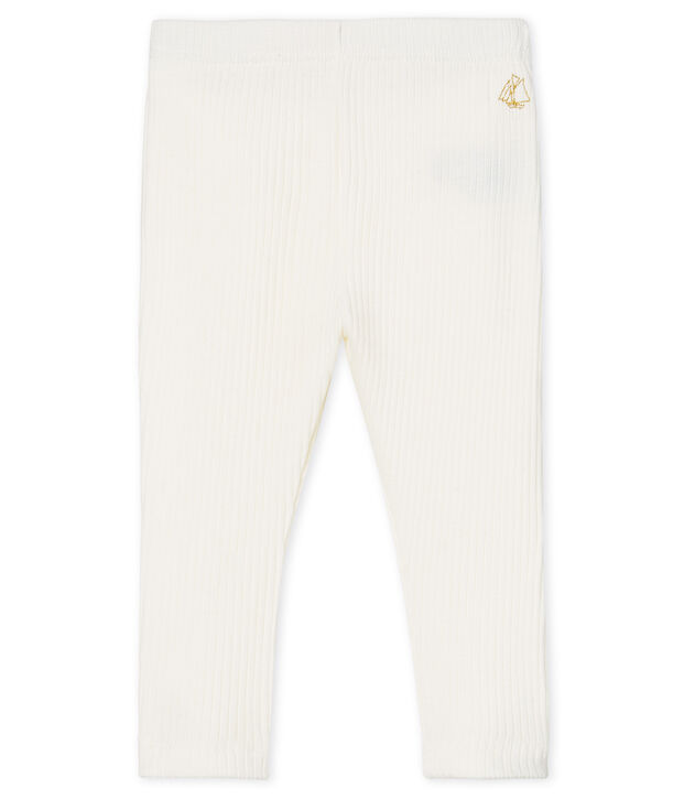 Baby Girls' Ruffled Leggings white