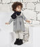 Unisex Baby Fleece-Lined Scarf SMOKING blue/MARSHMALLOW white