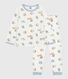 Children's breakfast-print tube knit pyjamas