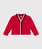 Boys' fleece cardigan CORRIDA red