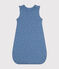 Babies' Cotton 2 TOG Sleeping Bag BEACH blue/MARSHMALLOW