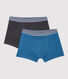Boys' Organic Cotton and Elastane Boxer Shorts - 2-Pack