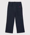 Girls' Cotton Flared Trousers SMOKING blue