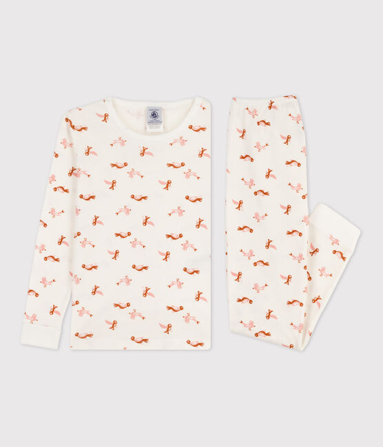 Bird Themed Cotton Snugfit Pyjamas MARSHMALLOW white/MULTICO white