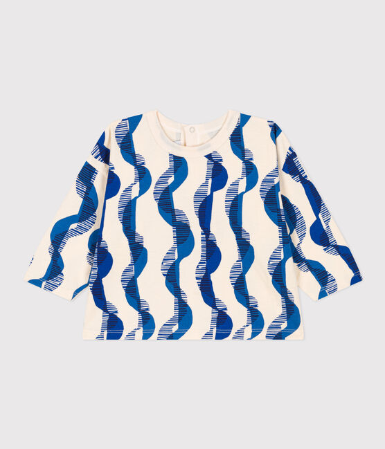 Babies' Patterned Long-Sleeved Jersey T-Shirt AVALANCHE white/MULTICO