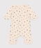 Babies' tube knit long jumpsuit AVALANCHE white/MULTICO