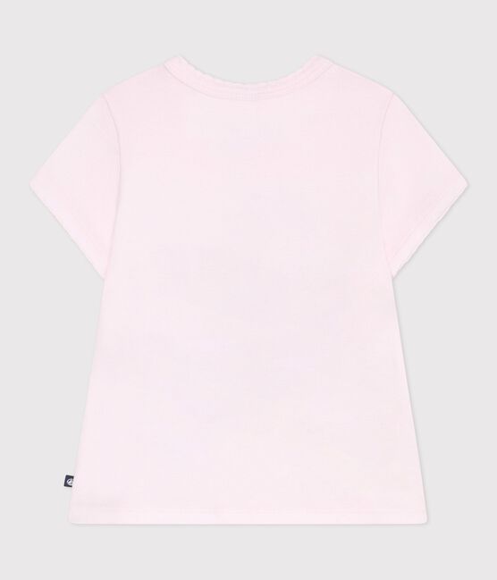 Children's short-sleeved cotton T-shirt BARELY pink