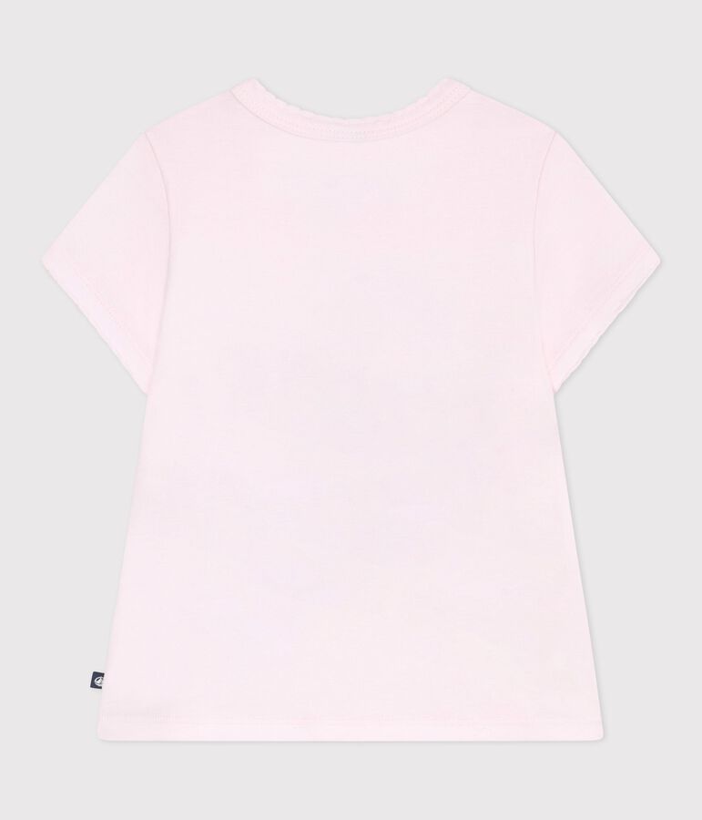 Children's short-sleeved cotton T-shirt pink