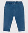 Babies' Eco-Friendly Denim Jeans BLEU DELAVE blue