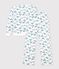 Women's Paris print cotton pyjamas white/multicolor