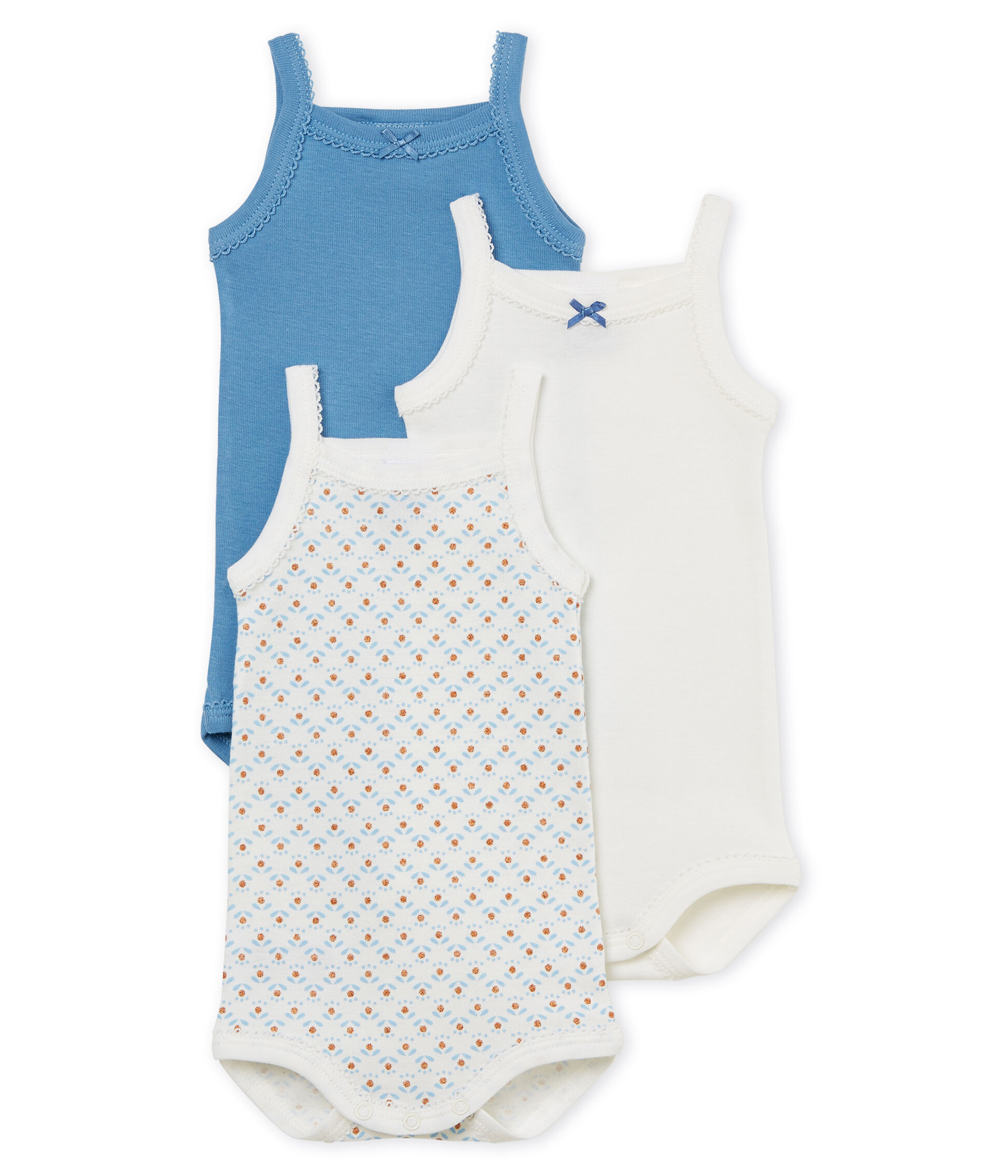 Baby Girls Bodysuits with Straps Set of 3 4796100000