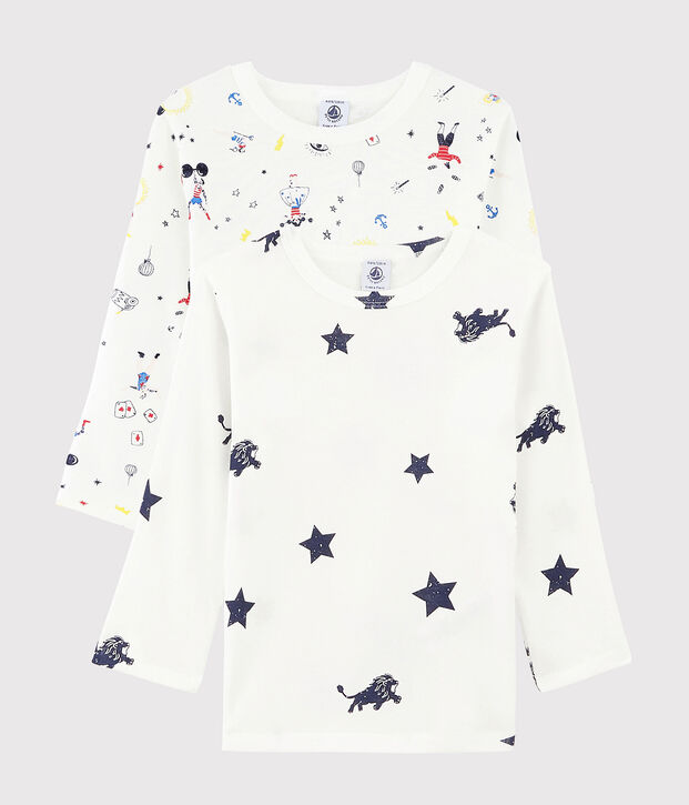 Boys' Festive Print Long-Sleeved T-Shirt - 2-Piece Set multicolor