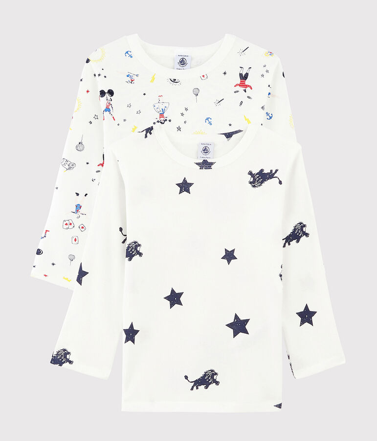 Boys' Festive Print Long-Sleeved T-Shirt - 2-Piece Set multicolor