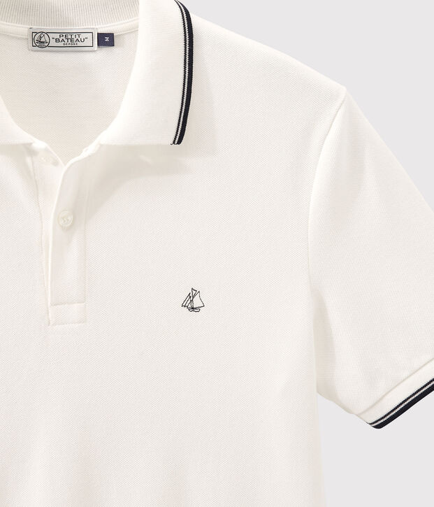 Men's polo shirt white