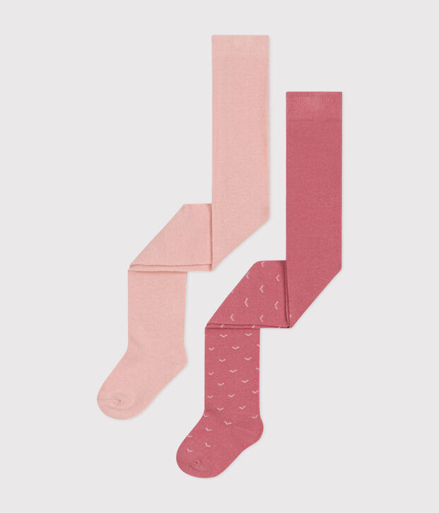 Babies' jersey tights - 2-pack multicolor