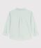 Children's long-sleeved plain cotton shirt SPRAY blue