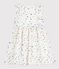 Children's sleeveless floral print cotton dress MARSHMALLOW white/MULTICO white