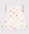 Babies' sleeveless heart-print cotton poplin blouse Ecru/multicolor