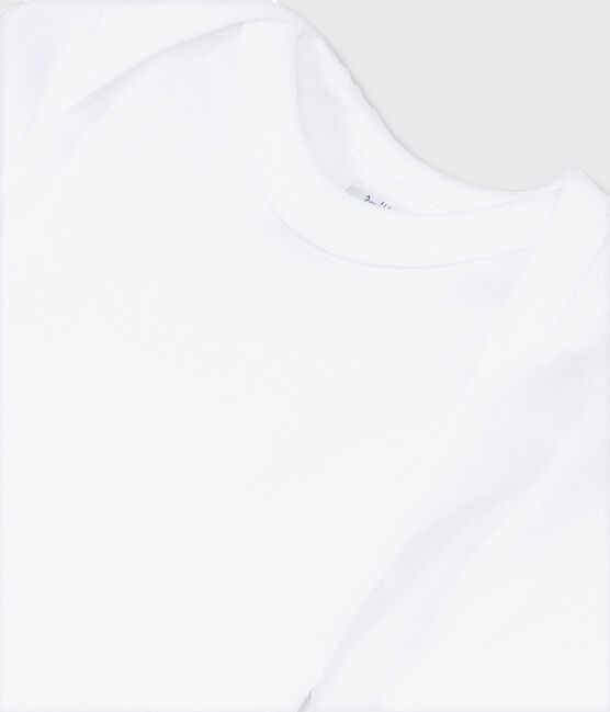 Baby's White Long-Sleeved Bodysuit ECUME white