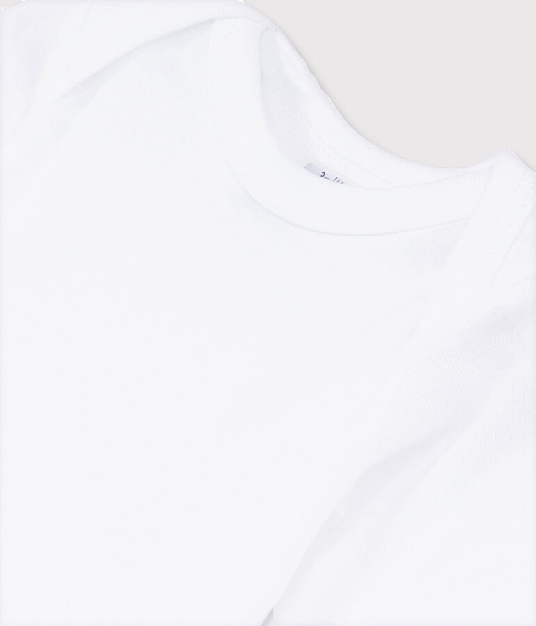 Baby's White Long-Sleeved Bodysuit white