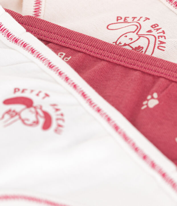 Girls' cotton briefs - 3-Pack multicolor