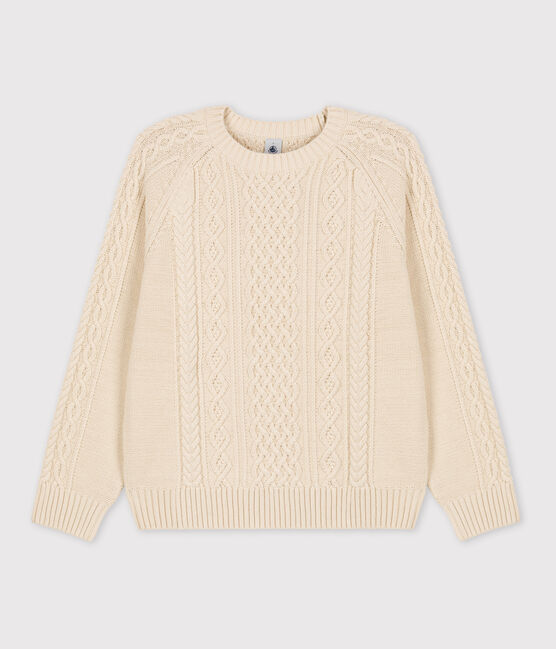 Women's Cotton Irish Pullover AVALANCHE Ecru