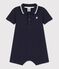 Babies' Cotton Short Playsuit SMOKING blue