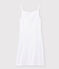 Women's Iconic Strappy Cotton Dress ECUME white