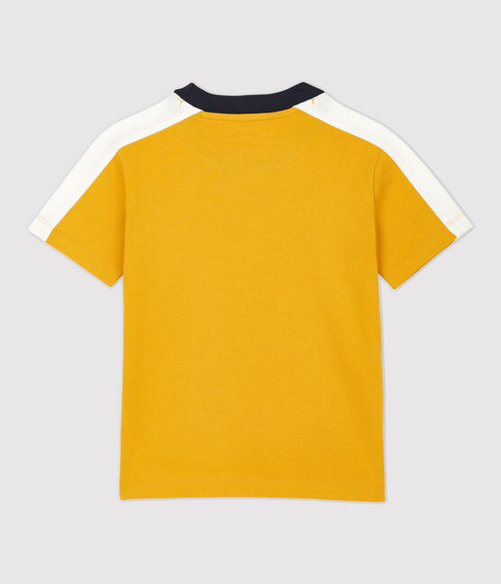 Boys' Short-Sleeved Cotton T-Shirt BOUDOR yellow