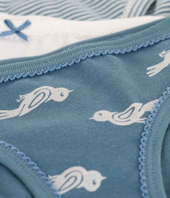 Girls' Bird Patterned Cotton Briefs - 3-Pack variante 1