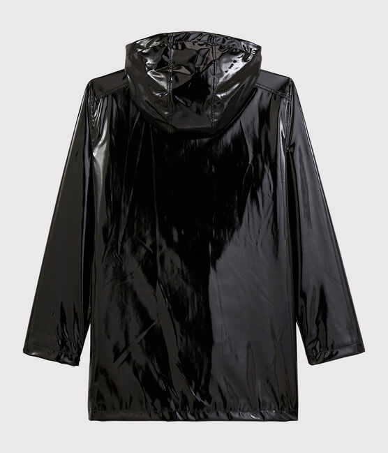 Women's iconic shiny raincoat NOIR black