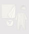 Babies' White Starry Organic Cotton Newborn Gift Set variante 1