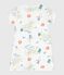 Babies' short Opera print cotton jumpsuit white/multicolor