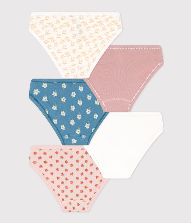 Girls' Flower Cotton Briefs - 5-Pack multicolor